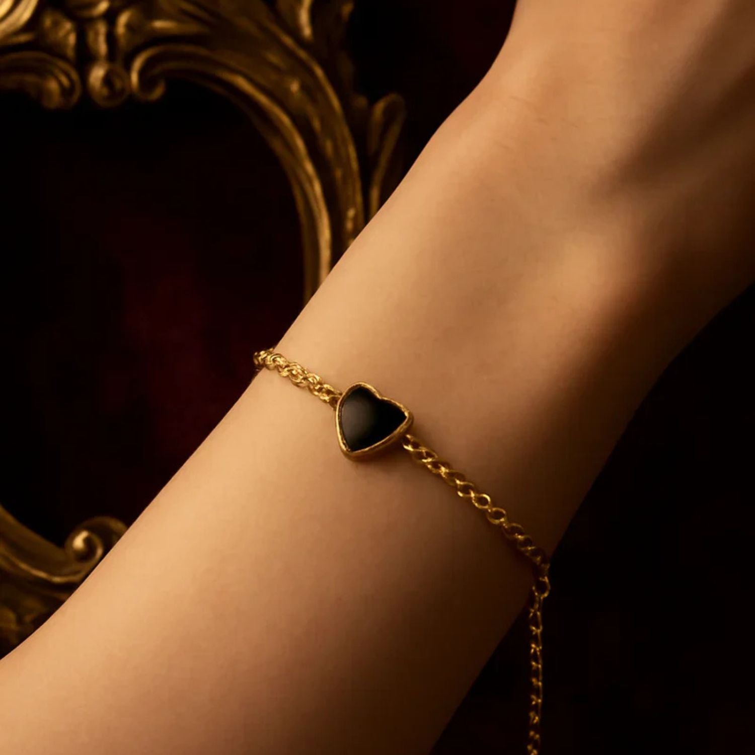 Velora D’or Heart Bracelet – 18k Gold