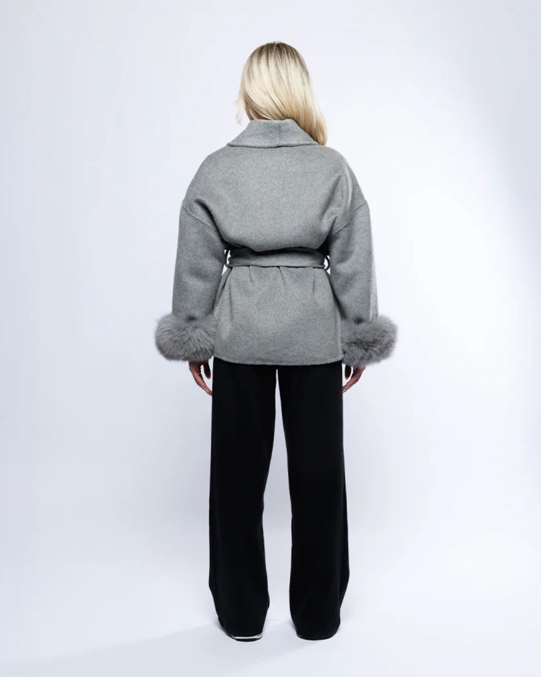 Calista Fur Cuff Coat